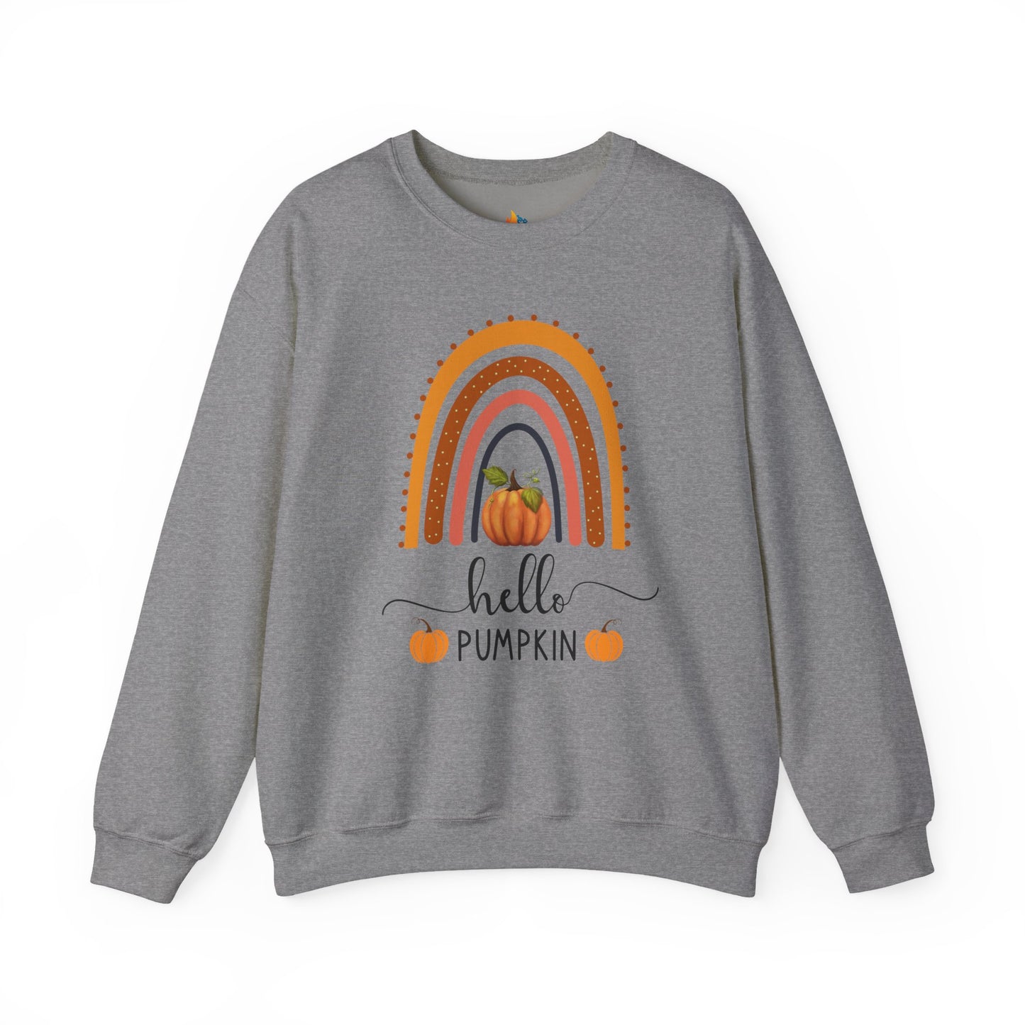 Hello Pumpkin Sweatshirt, Unisex Crewneck, Fall Season Outfit, Cozy Fall Gift