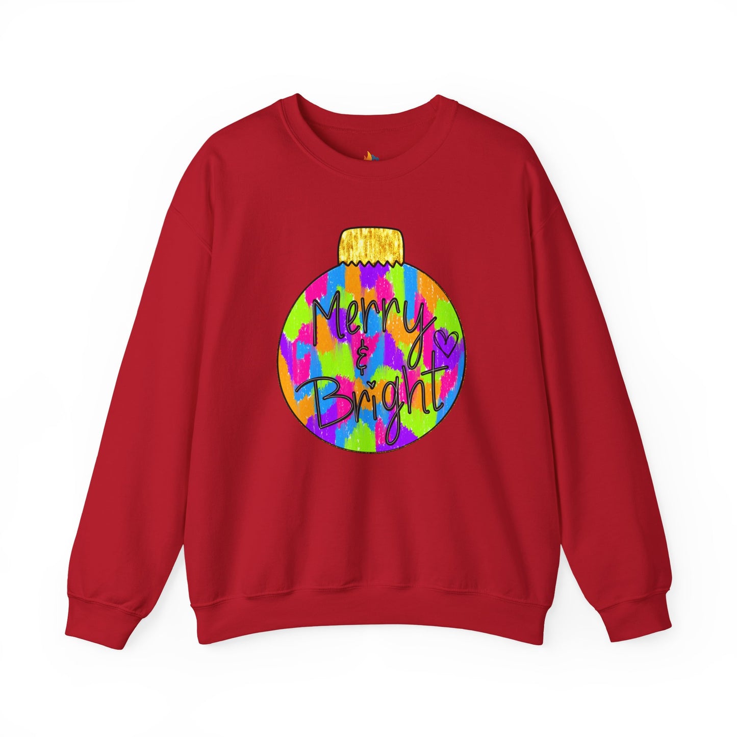 Merry & Bright, Christmas Sweatshirt, Unisex Crewneck, Holiday Season Outfit, Winter Sweatshirt