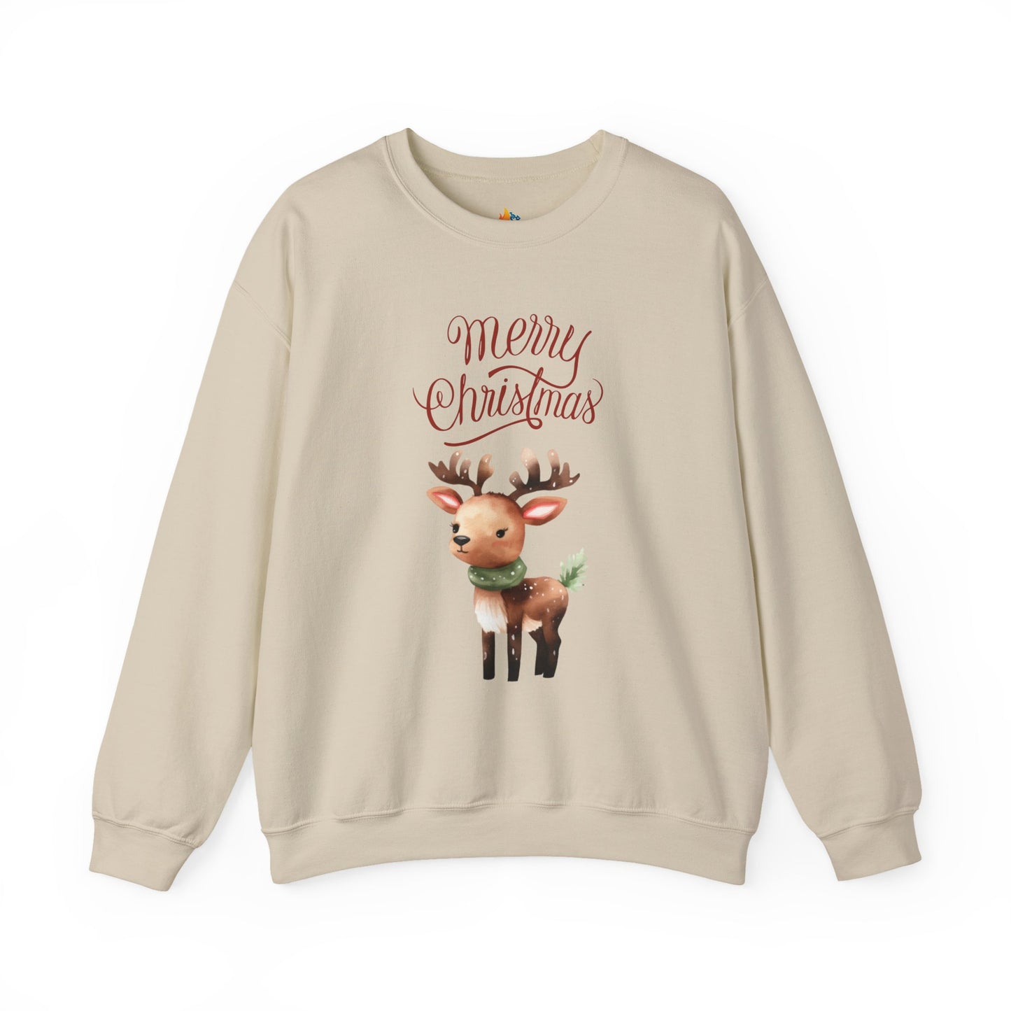 Deer, Merry Christmas Sweatshirt, Unisex Crewneck, Holiday Season Outfit, Winter Sweatshirt