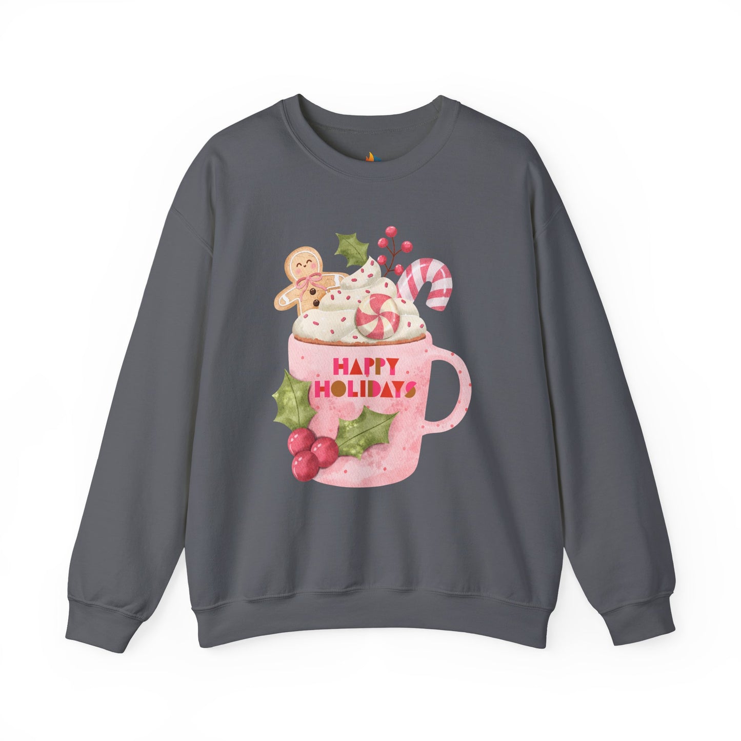 Happy Holidays, Christmas Sweatshirt, Unisex Crewneck, Holiday Season Outfit, Winter Sweatshirt