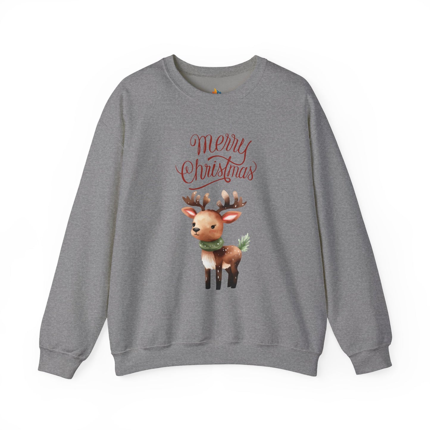 Deer, Merry Christmas Sweatshirt, Unisex Crewneck, Holiday Season Outfit, Winter Sweatshirt