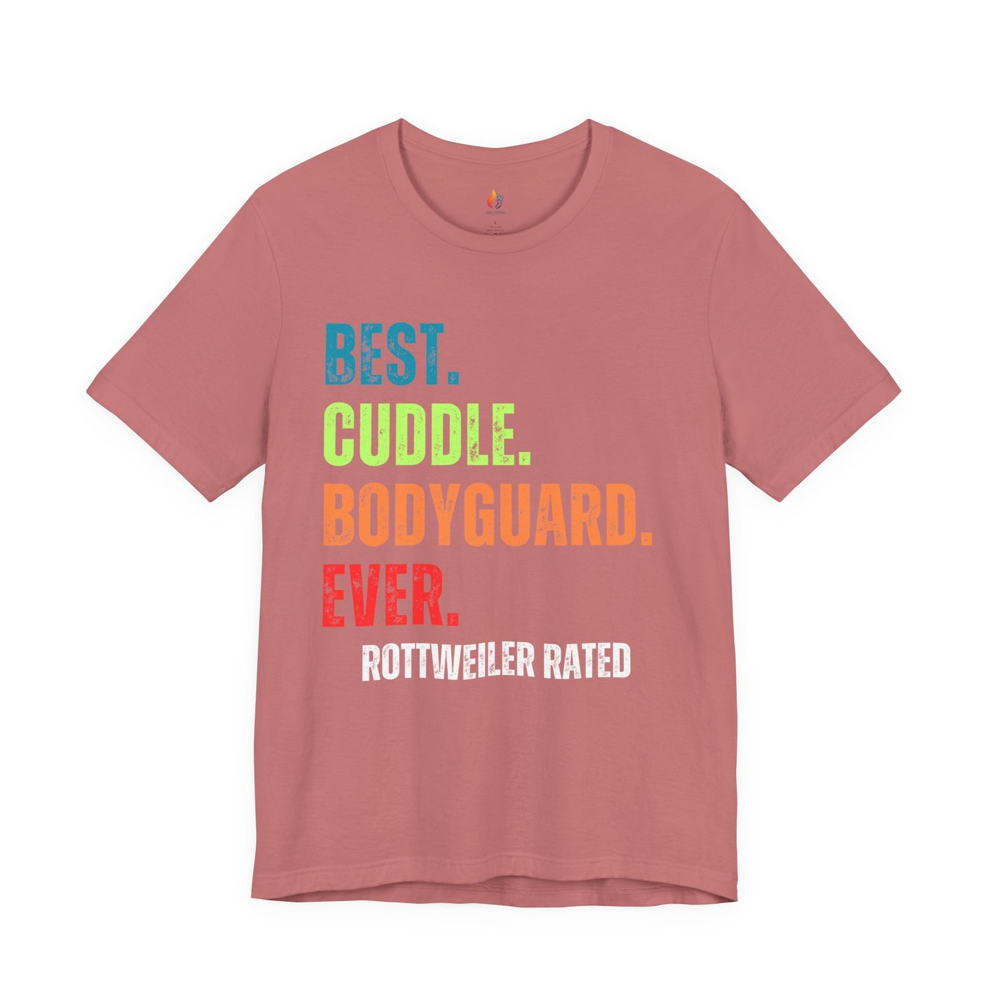 Rottweiler Lover T-Shirt - "Best Cuddle Bodyguard Ever" Graphic Tee