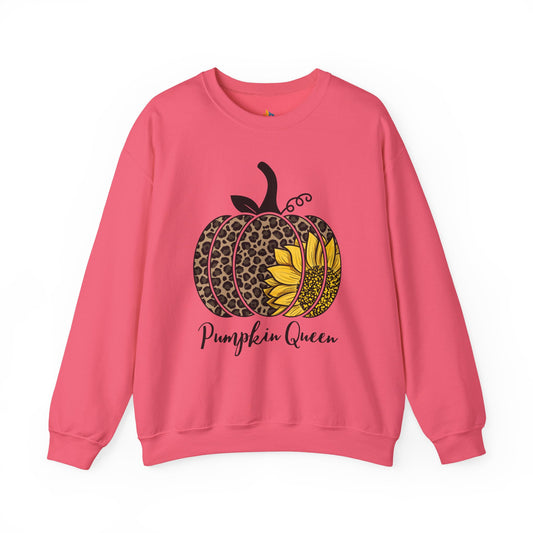 Pumpkin Queen Sweatshirt, Unisex Crewneck, Fall Season Outfit, Cozy Fall Gift