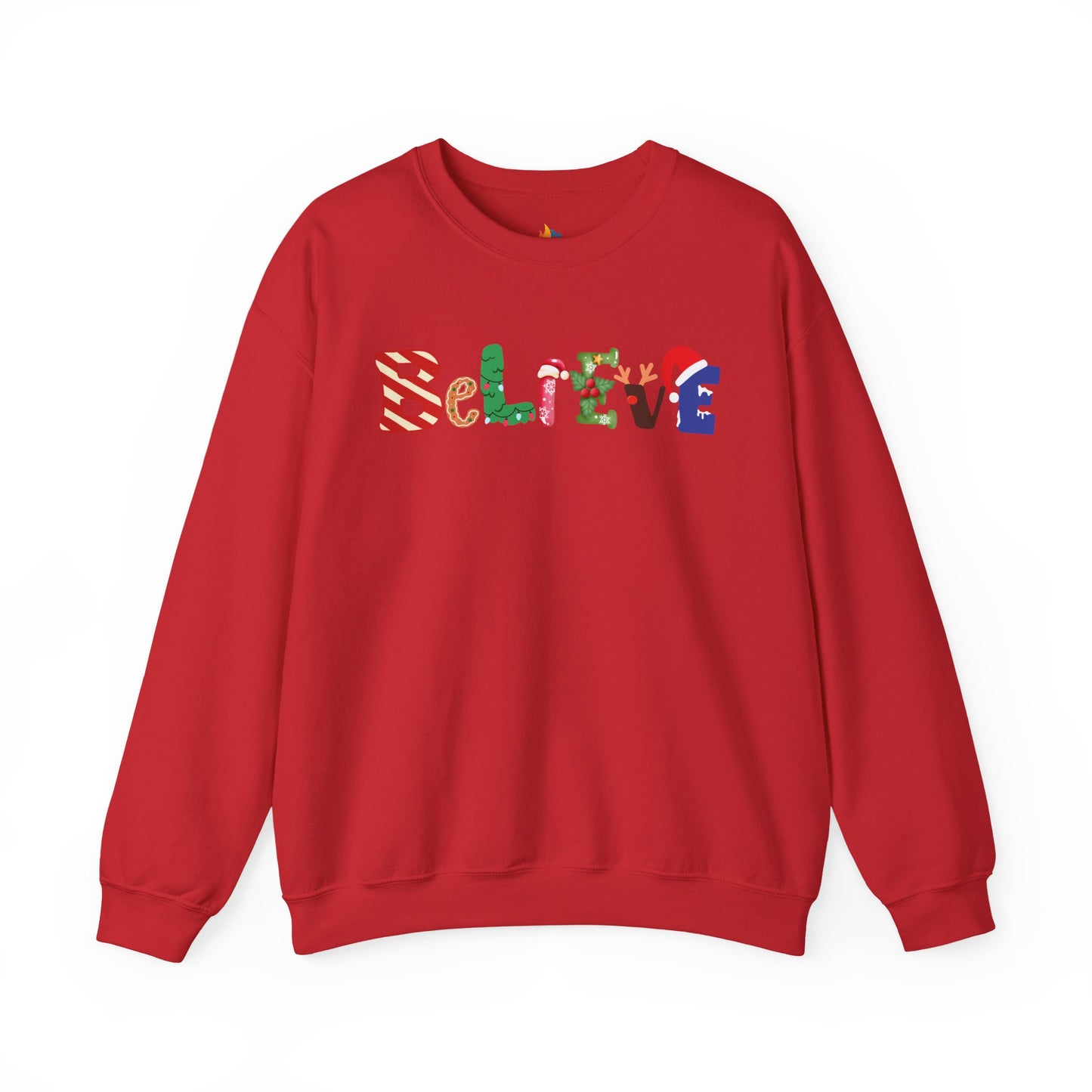 Believe, Christmas Sweatshirt, Unisex Crewneck, Holiday Season Outfit, Winter Sweatshirt