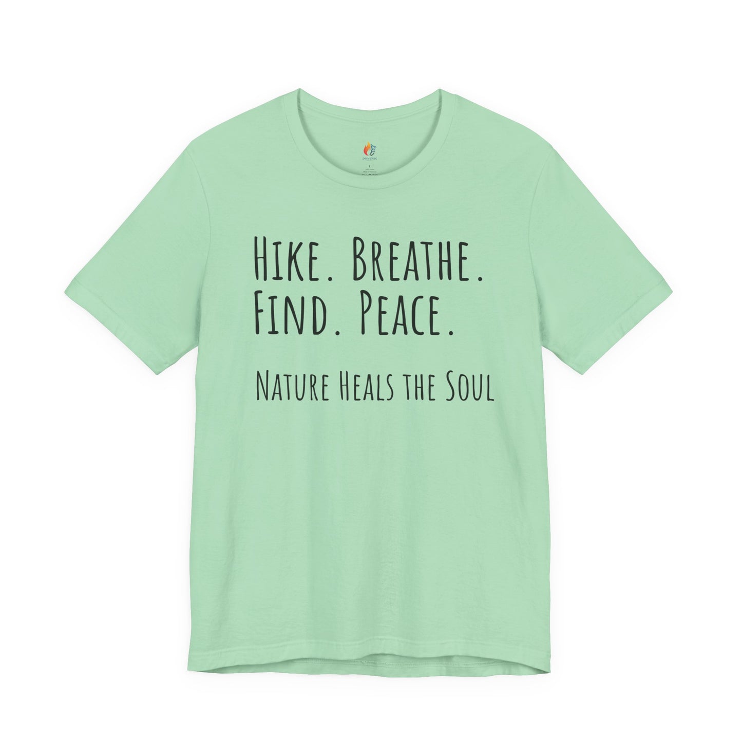 Travel lover T-Shirt - "Hike, Breathe, Find, Peace", Adventure Graphic Tee
