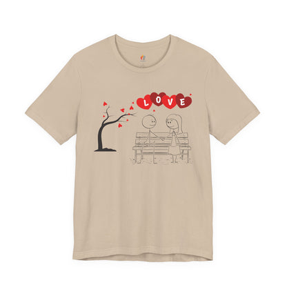 Couple Valentine’s Day T-shirt, Cute Valentine Shirt, Love Graphic Tee, Unisex Valentine Outfit, Gift for Him or Her, Romantic Holiday Tee