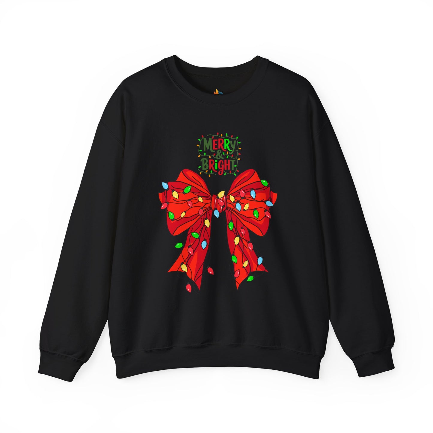 Merry & Bright, Christmas Sweatshirt, Unisex Crewneck, Holiday Season Outfit, Winter Sweatshirt