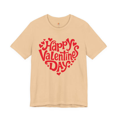 Happy Valentines Day T-Shirt, Valentine’s Day T-shirt, Cute Valentine Shirt, Love Graphic Tee, Unisex Valentine Outfit, Gift for Him or Her, Romantic Holiday Tee