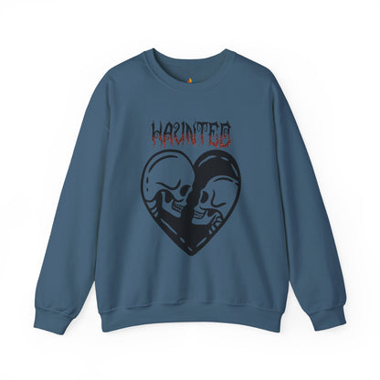 Haunted Sweatshirt, Unisex Crewneck, Fall Season Outfit, Cozy Fall Gift, Halloween Gift
