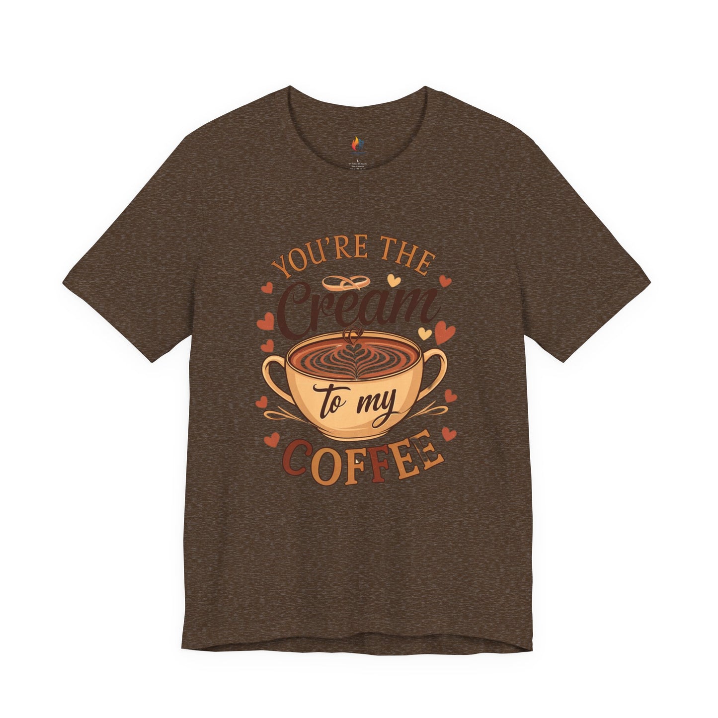 You are the Cream to my Coffee T-Shirt, Valentine’s Day T-shirt, Cute Valentine Shirt, Love Graphic Tee, Unisex Valentine Outfit, Gift for Him or Her, Romantic Holiday Tee