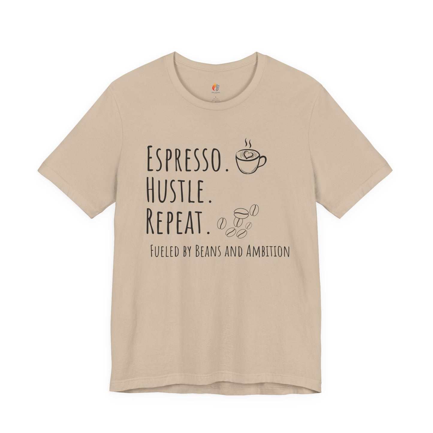 Coffee Lover Tee - "Espresso Hustle Repeat" Graphic T-Shirt