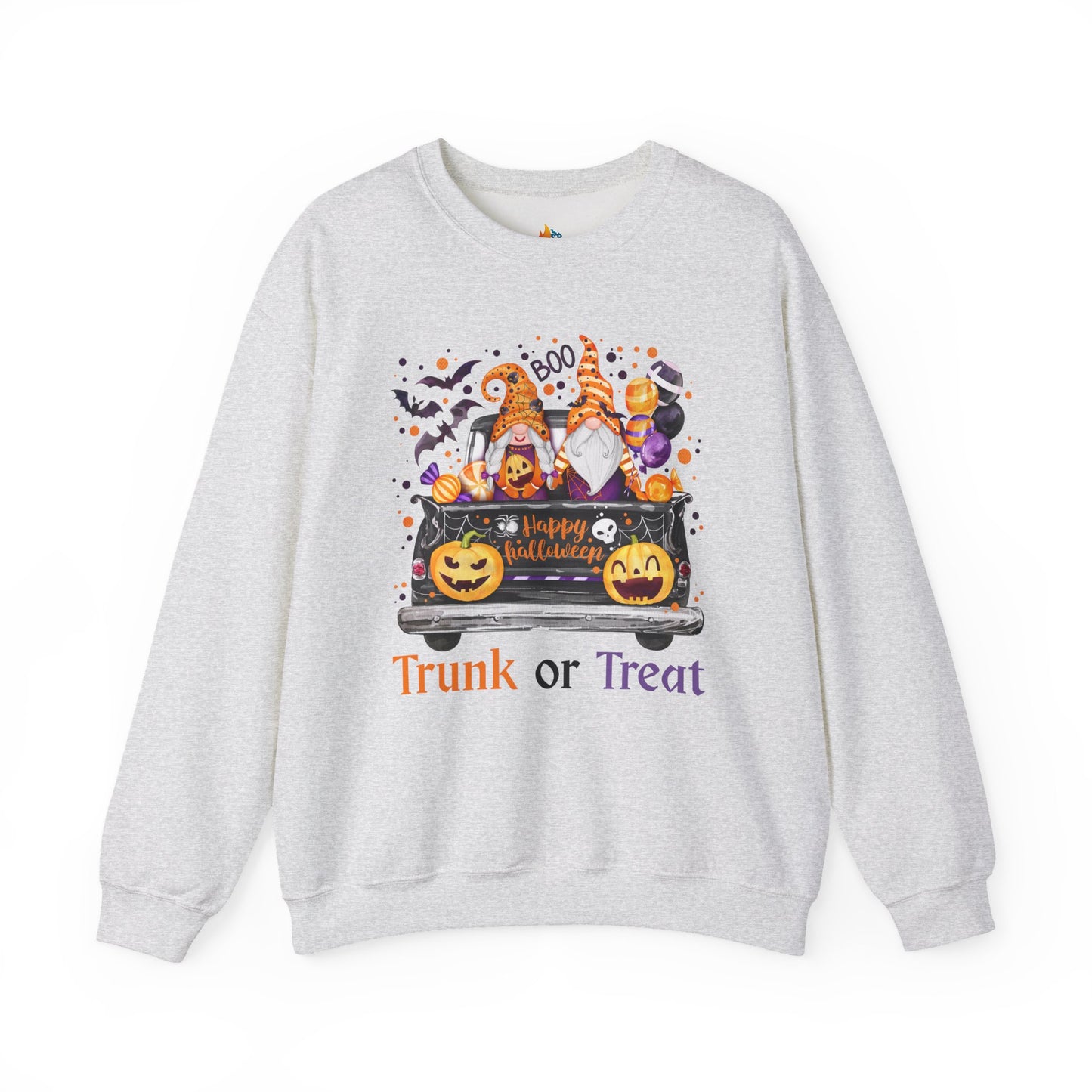 Halloween Trunk or Treat Sweatshirt, Unisex Crewneck, Funny Halloween Apparel, Spooky Season Outfit, Cozy Fall Gift, Spooky Cute, Retro Halloween Gift