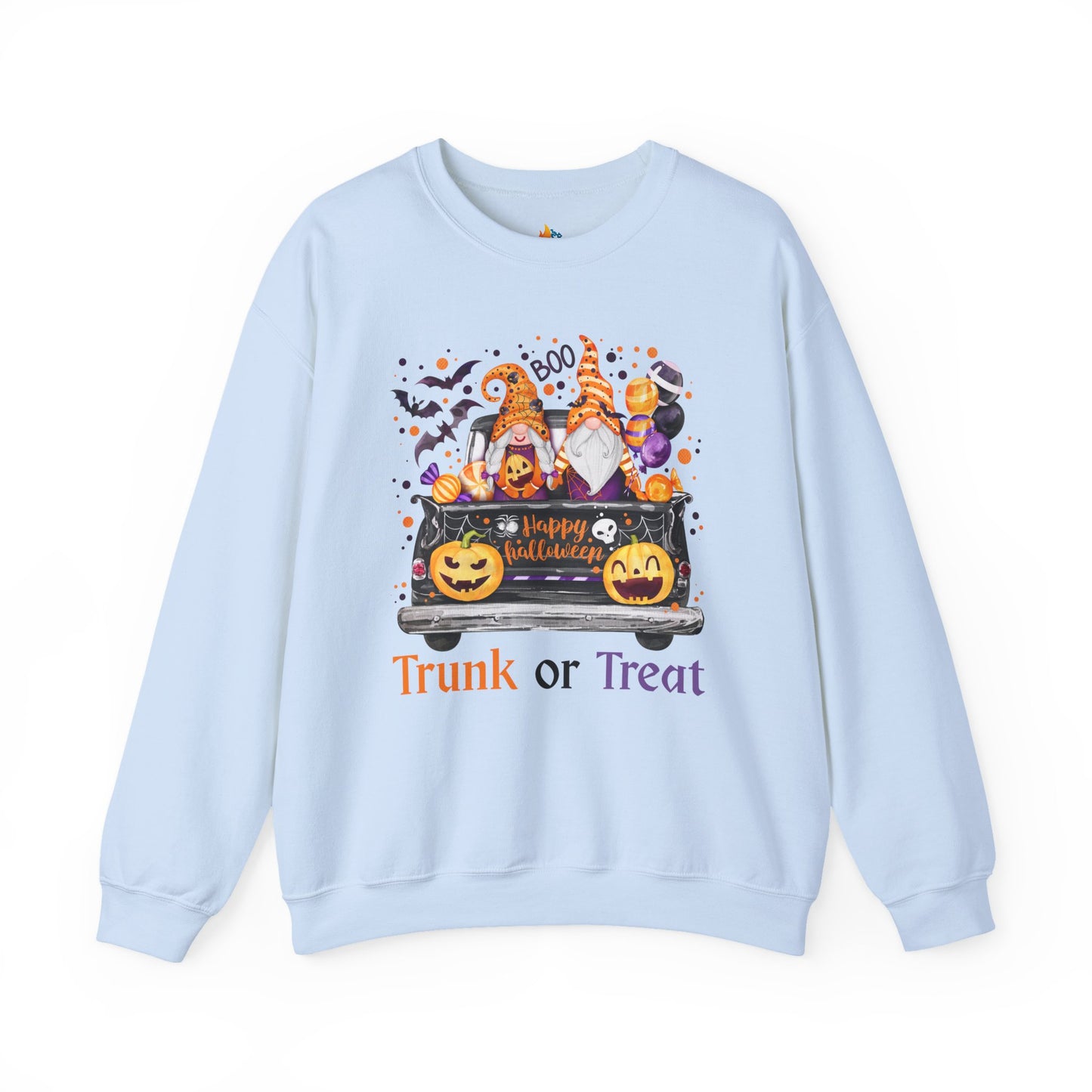 Halloween Trunk or Treat Sweatshirt, Unisex Crewneck, Funny Halloween Apparel, Spooky Season Outfit, Cozy Fall Gift, Spooky Cute, Retro Halloween Gift