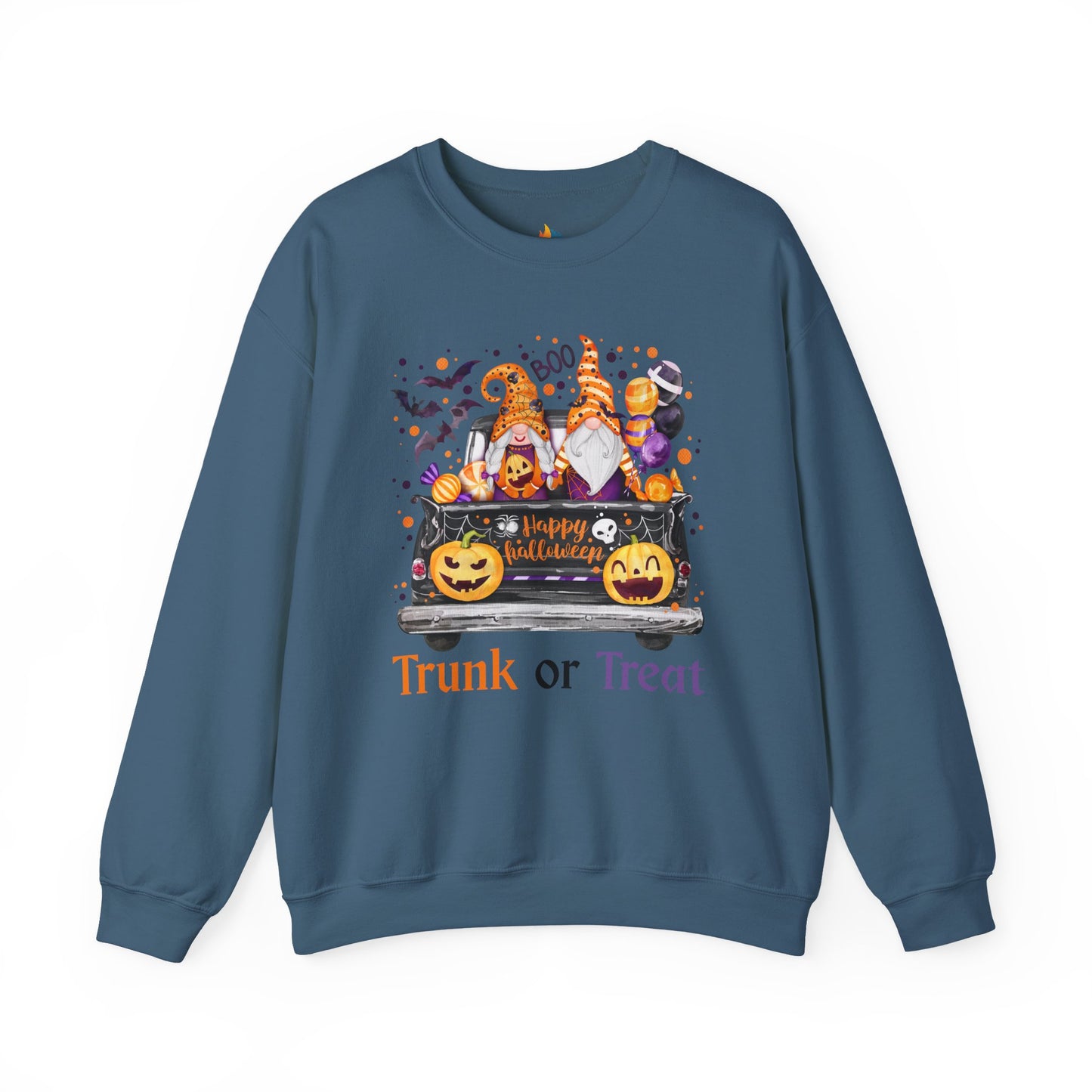 Halloween Trunk or Treat Sweatshirt, Unisex Crewneck, Funny Halloween Apparel, Spooky Season Outfit, Cozy Fall Gift, Spooky Cute, Retro Halloween Gift