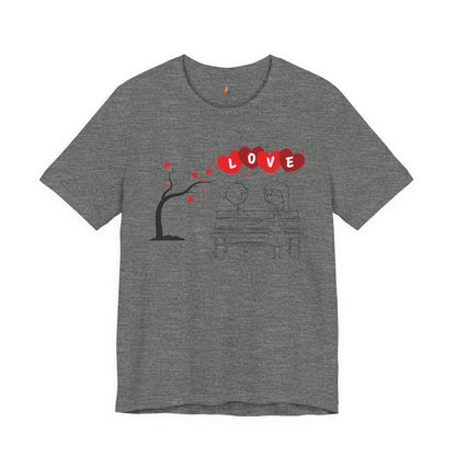Couple Valentine’s Day T-shirt, Cute Valentine Shirt, Love Graphic Tee, Unisex Valentine Outfit, Gift for Him or Her, Romantic Holiday Tee