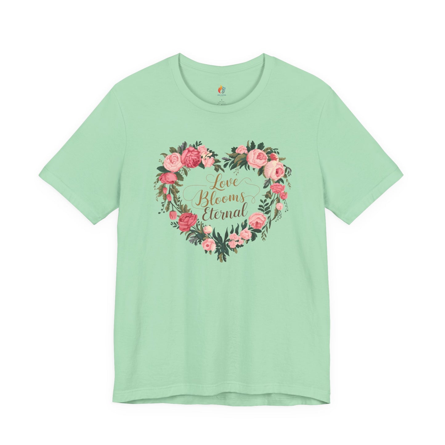 Love Blooms Eternal T-Shirt, Valentine’s Day T-shirt, Cute Valentine Shirt, Love Graphic Tee, Unisex Valentine Outfit, Gift for Him or Her, Romantic Holiday Tee