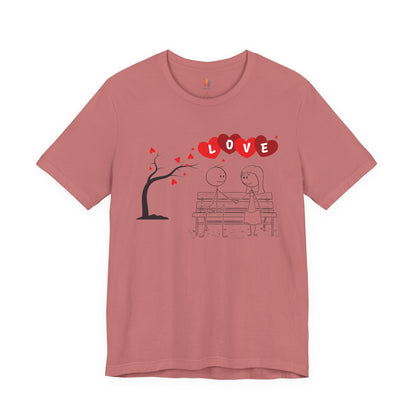 Couple Valentine’s Day T-shirt, Cute Valentine Shirt, Love Graphic Tee, Unisex Valentine Outfit, Gift for Him or Her, Romantic Holiday Tee