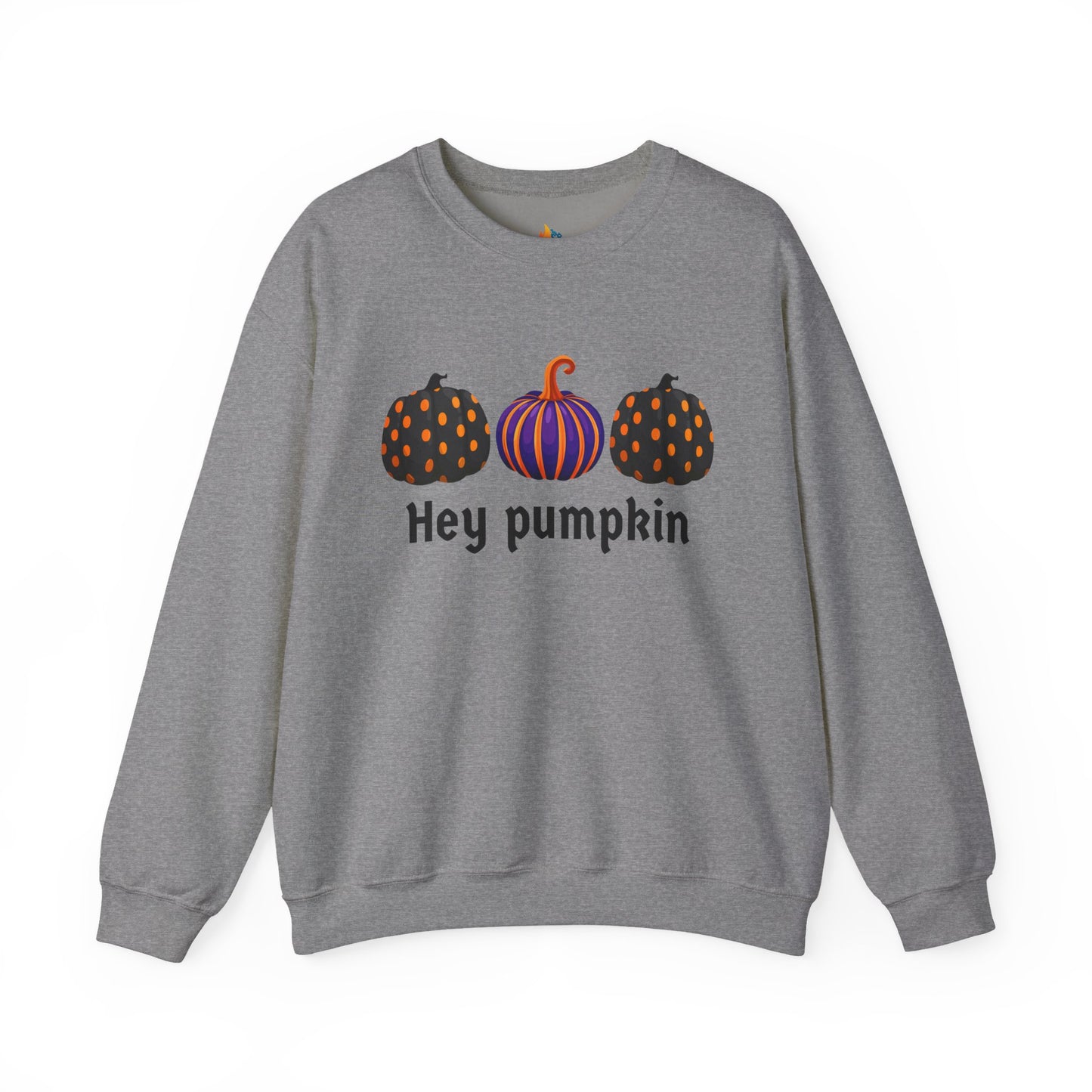 Hey Pumpkin Sweatshirt, Unisex Crewneck, Fall Season Outfit, Halloween Gift, Cozy Fall Gift