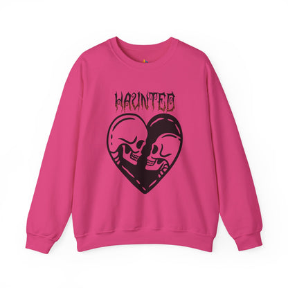 Haunted Sweatshirt, Unisex Crewneck, Fall Season Outfit, Cozy Fall Gift, Halloween Gift