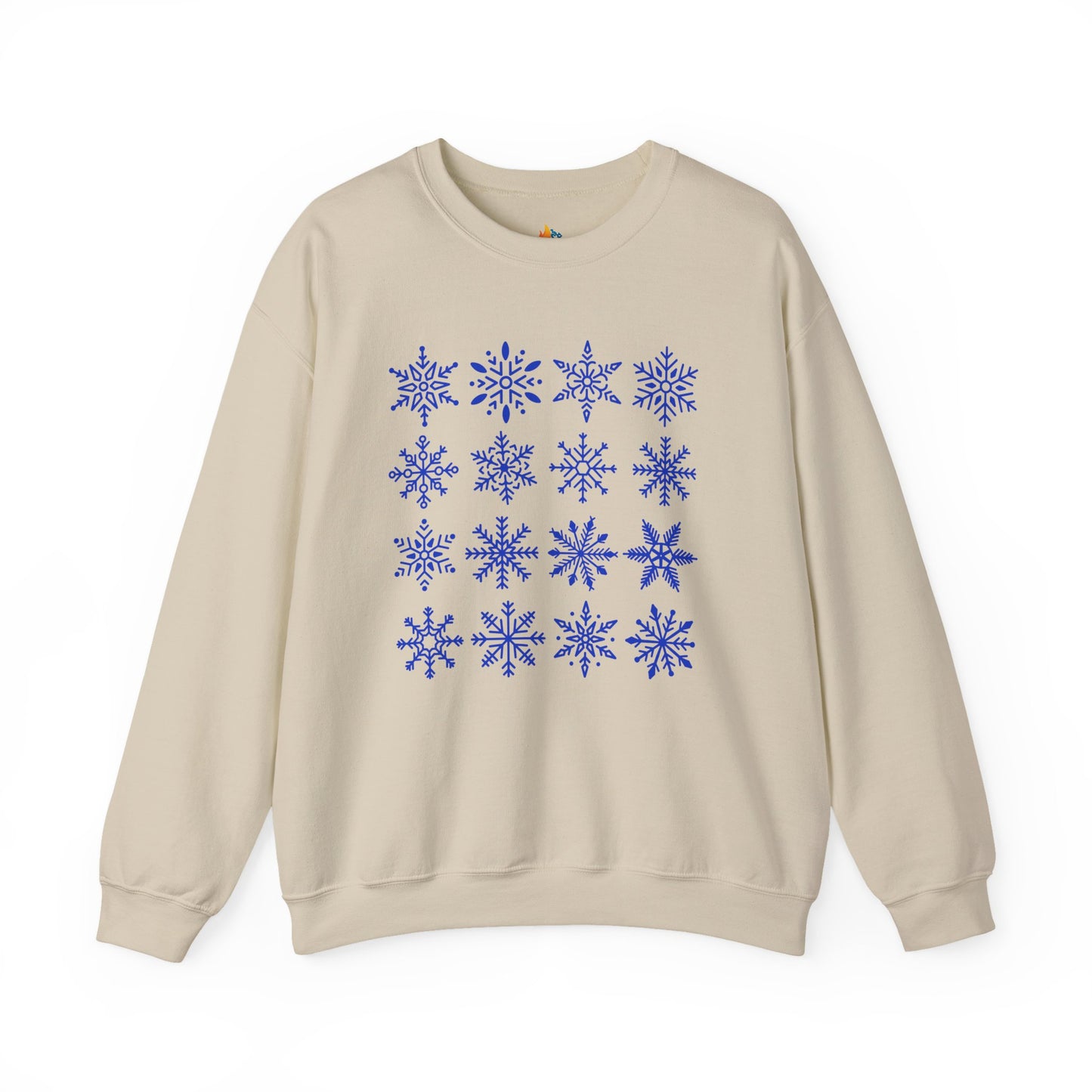Snowflakes, Christmas Sweatshirt, Unisex Crewneck, Holiday Season Outfit, Winter Sweatshirt