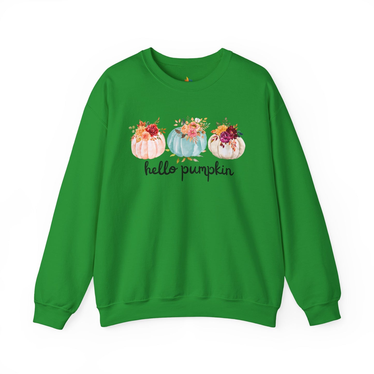 Hello Pumpkin Sweatshirt, Unisex Crewneck, Fall Season Outfit, Cozy Fall Gift, Halloween gift