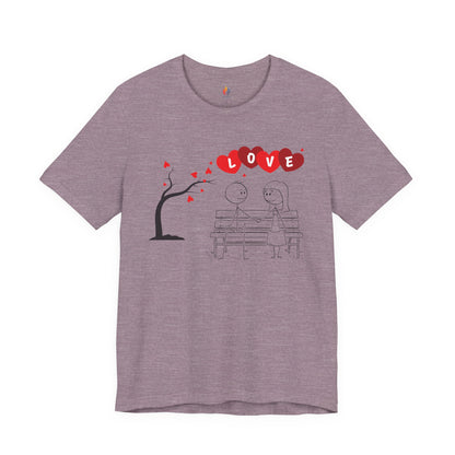 Couple Valentine’s Day T-shirt, Cute Valentine Shirt, Love Graphic Tee, Unisex Valentine Outfit, Gift for Him or Her, Romantic Holiday Tee