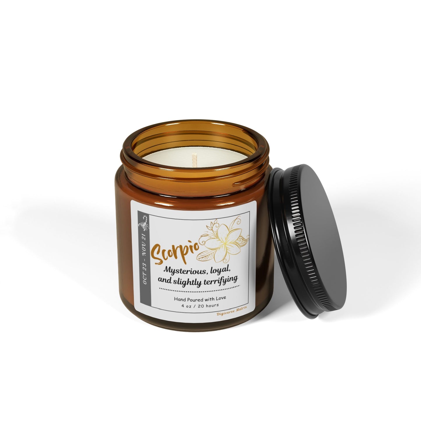 Scorpio Candle, Zodiac Candle Collection, Astrology-Inspired Candles, Horoscope Gifts