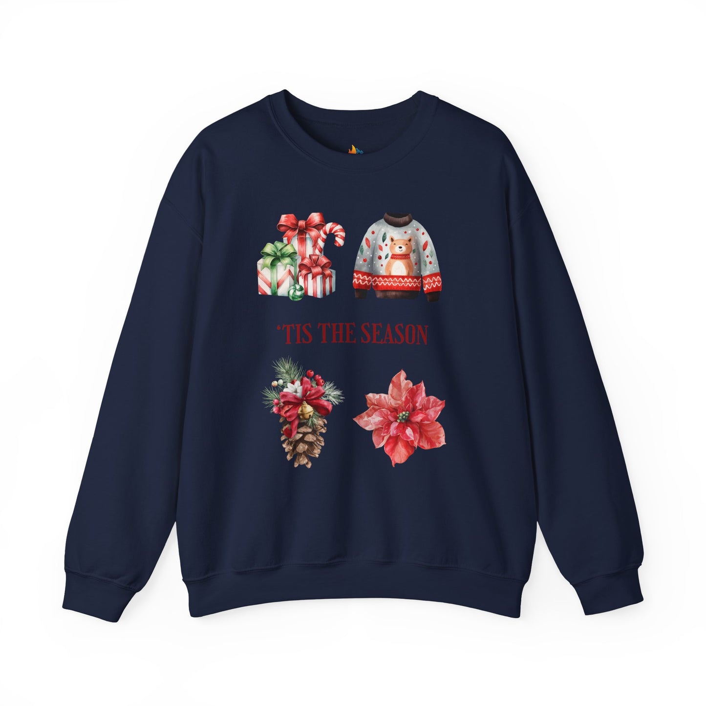 Tis the season Christmas Sweatshirt, Unisex Crewneck, Holiday Season Outfit, Winter Sweatshirt