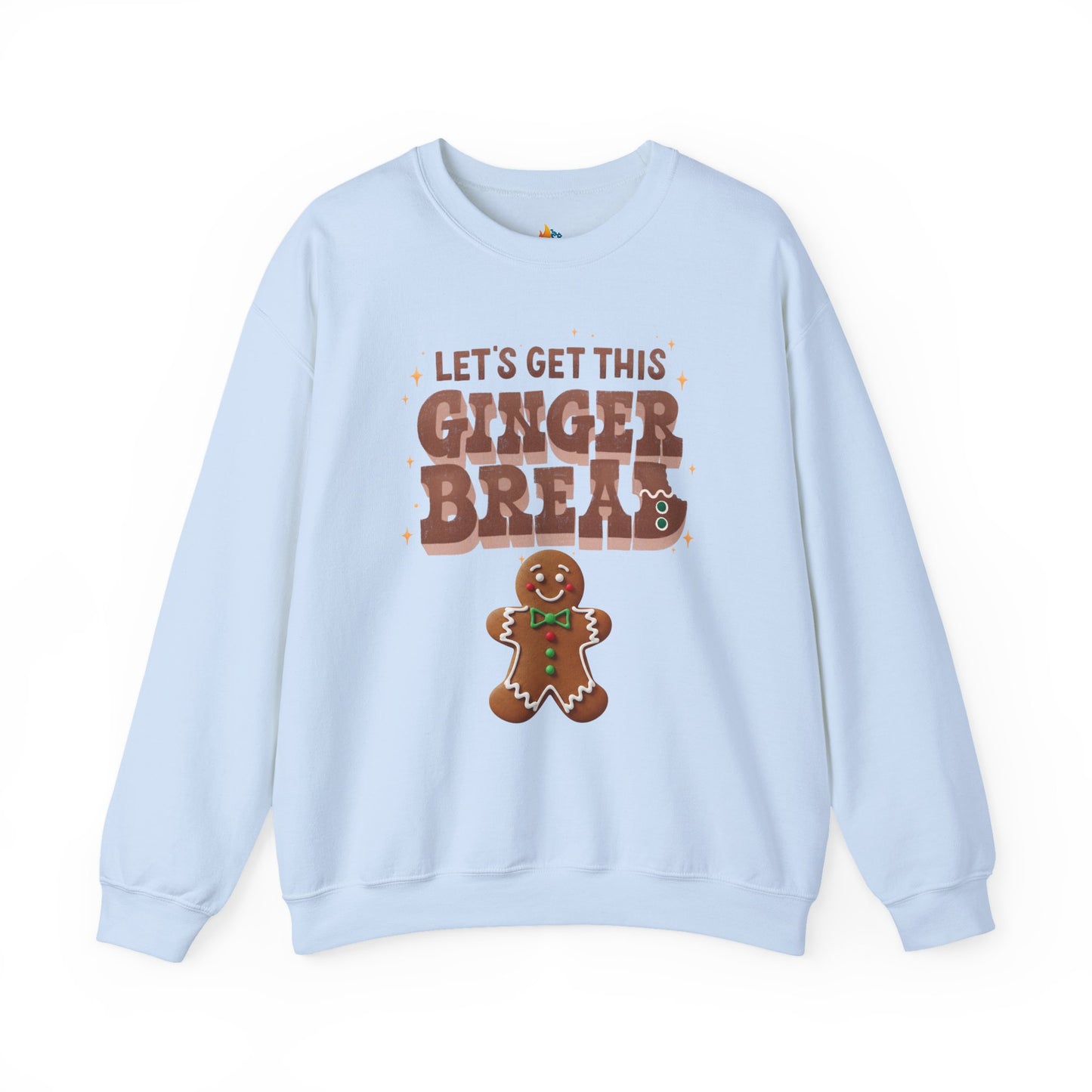 Lets get Gingerbread Man, Christmas Sweatshirt, Unisex Crewneck, Holiday Season Outfit, Winter Sweatshirt
