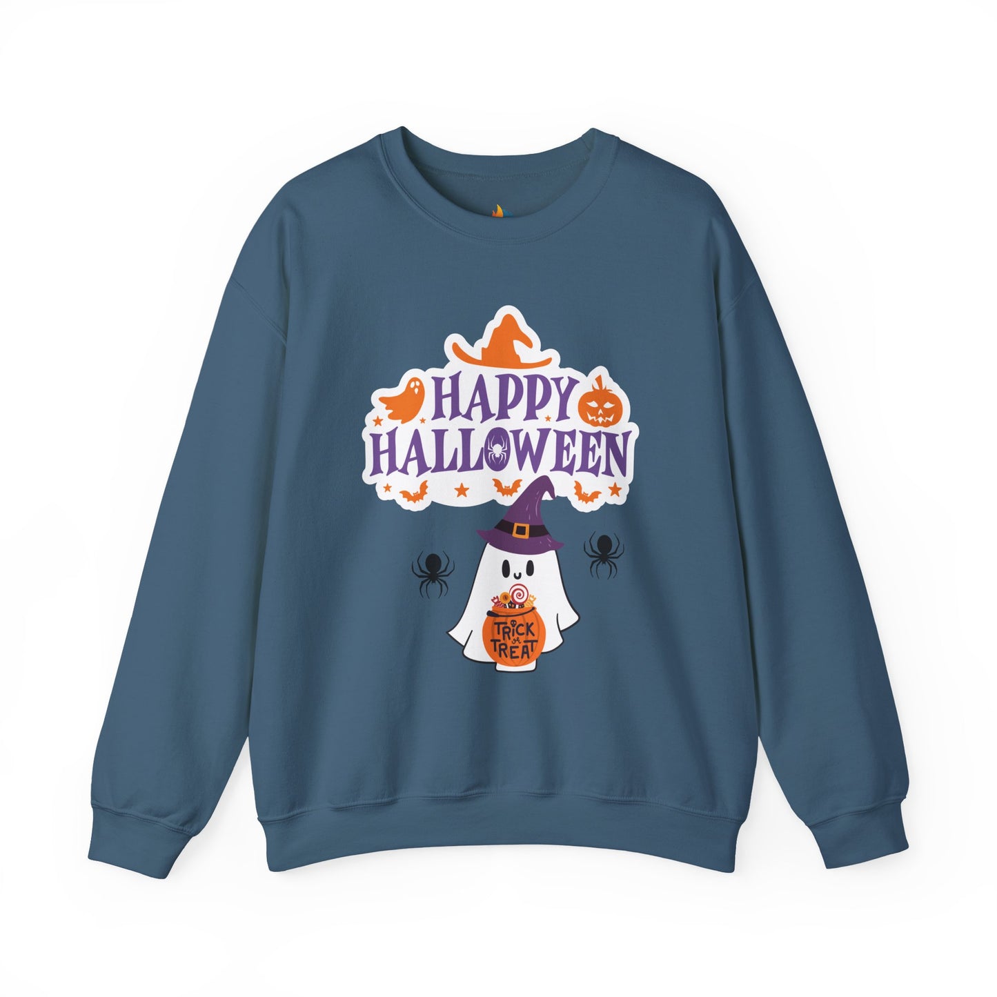 Happy Halloween Sweatshirt, Unisex Crewneck, Funny Halloween Apparel, Spooky Season Outfit, Cozy Fall Gift, Spooky Cute, Retro Halloween Gift