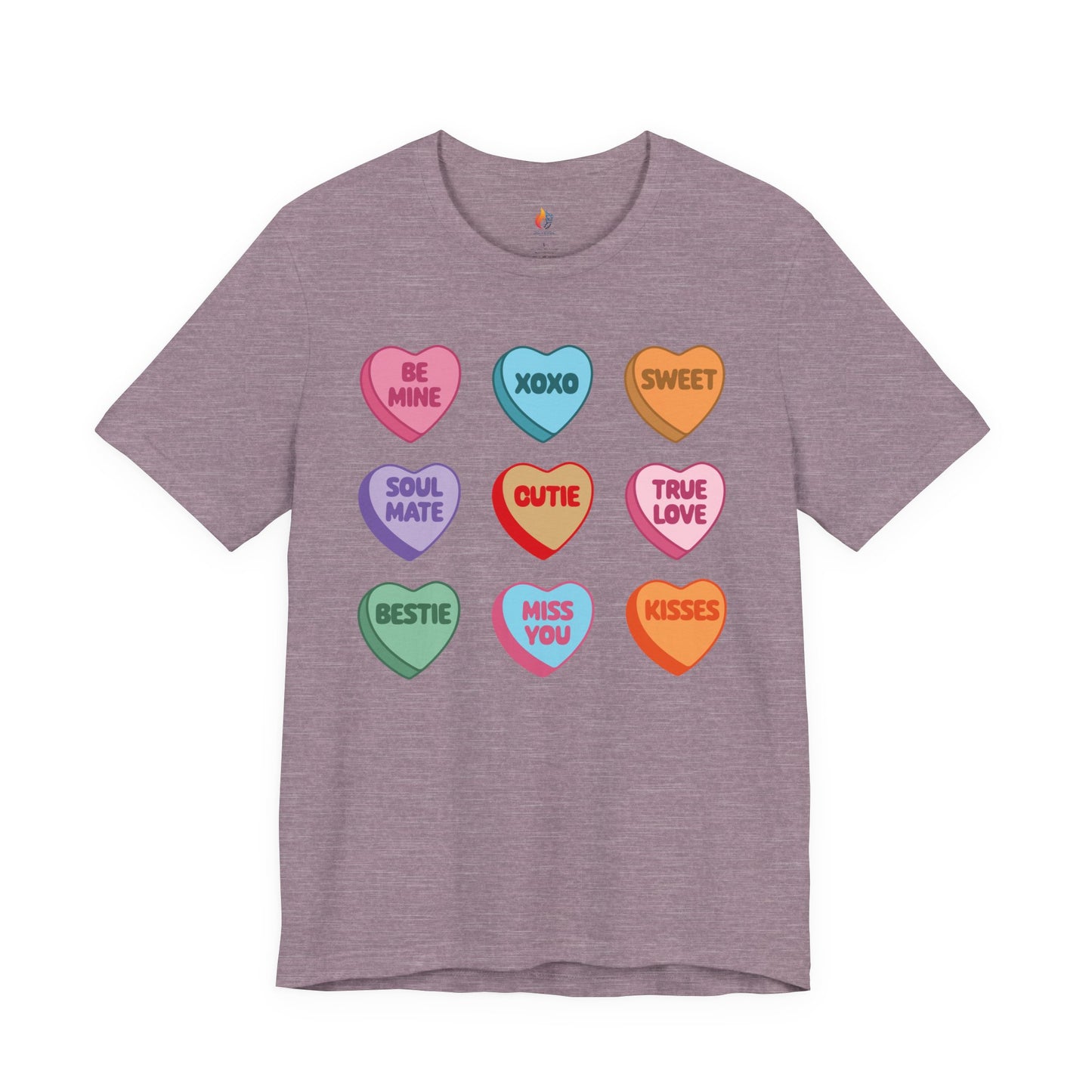 Candy Heart T-Shirt, Valentine’s Day T-shirt, Cute Valentine Shirt, Love Graphic Tee, Unisex Valentine Outfit, Gift for Him or Her, Romantic Holiday Tee