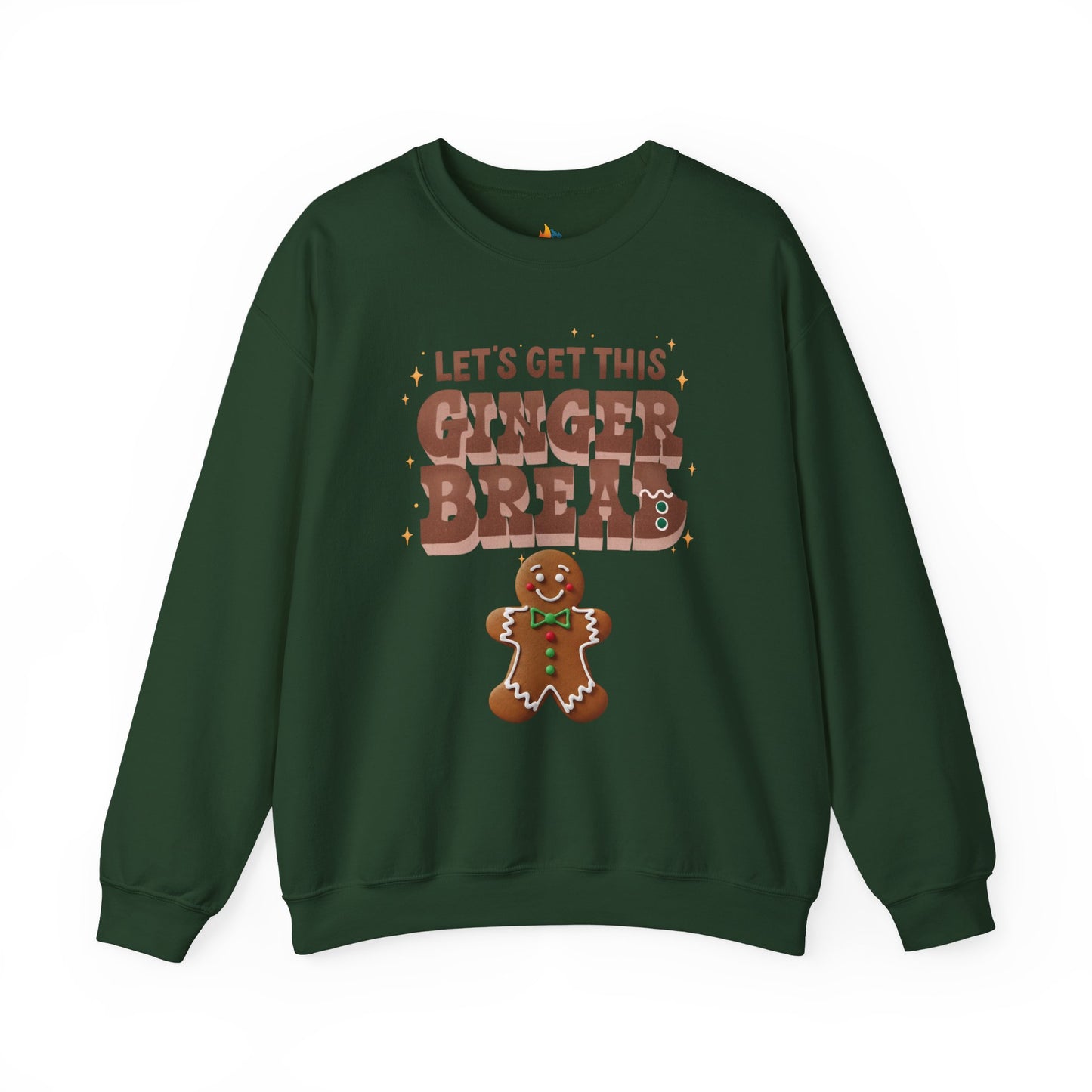 Lets get Gingerbread Man, Christmas Sweatshirt, Unisex Crewneck, Holiday Season Outfit, Winter Sweatshirt