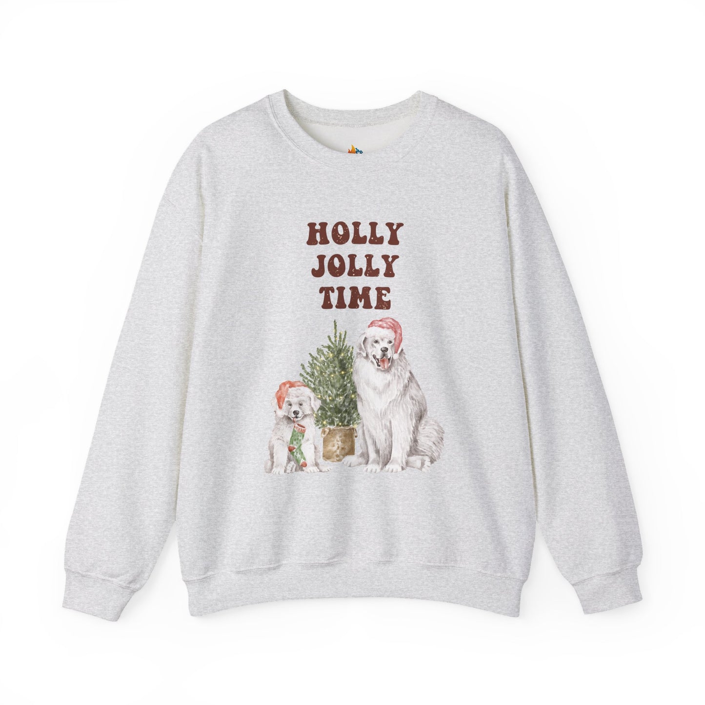 Holly Jolly Time, Christmas Sweatshirt, Unisex Crewneck, Holiday Season Outfit, Winter Sweatshirt