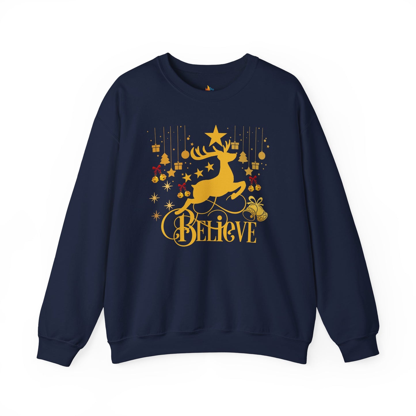 Believe, Christmas Sweatshirt, Unisex Crewneck, Holiday Season Outfit, Winter Sweatshirt