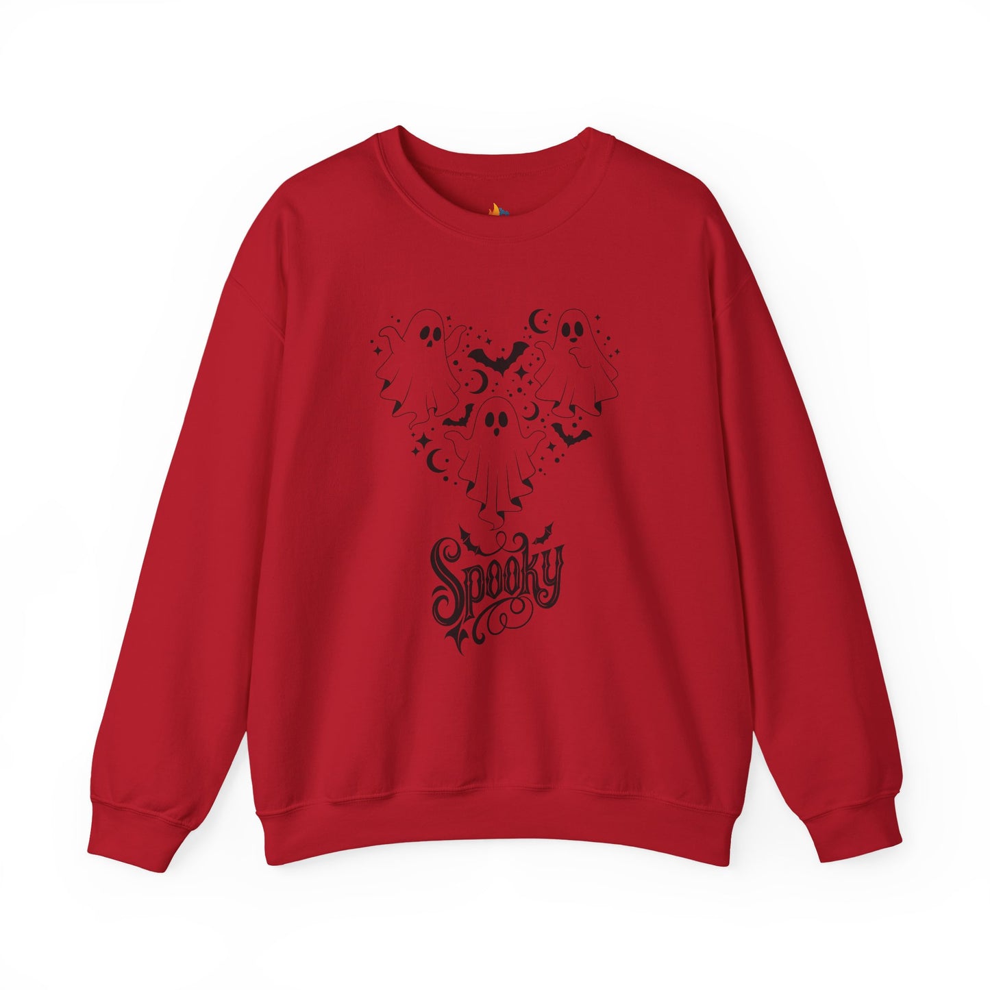 Spooky Ghost Halloween Sweatshirt, Unisex Crewneck, Fall Season Outfit, Cozy Fall Gift, Halloween Gift