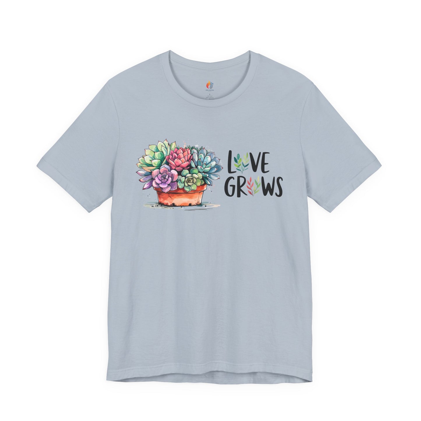 Love Grows T-Shirt - Unisex Short Sleeve, Valentines day Gift