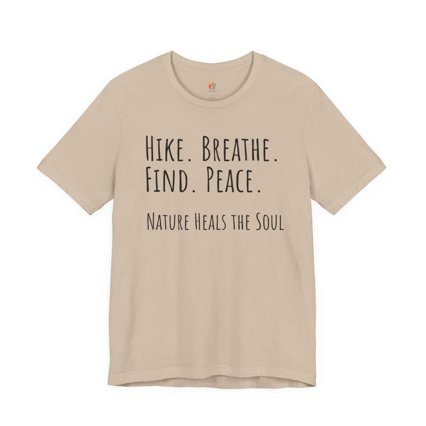 Travel lover T-Shirt - "Hike, Breathe, Find, Peace", Adventure Graphic Tee