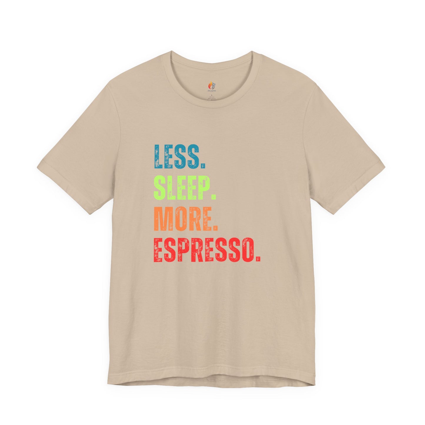 Coffee Lover T-Shirt - "Less Sleep More Expresso" Graphic Tee