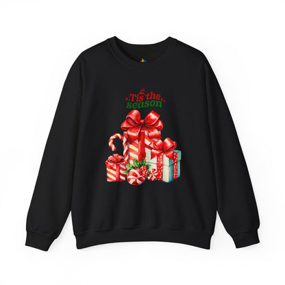 Tis the Season, Christmas Sweatshirt, Unisex Crewneck, Holiday Season Outfit, Winter Sweatshirt