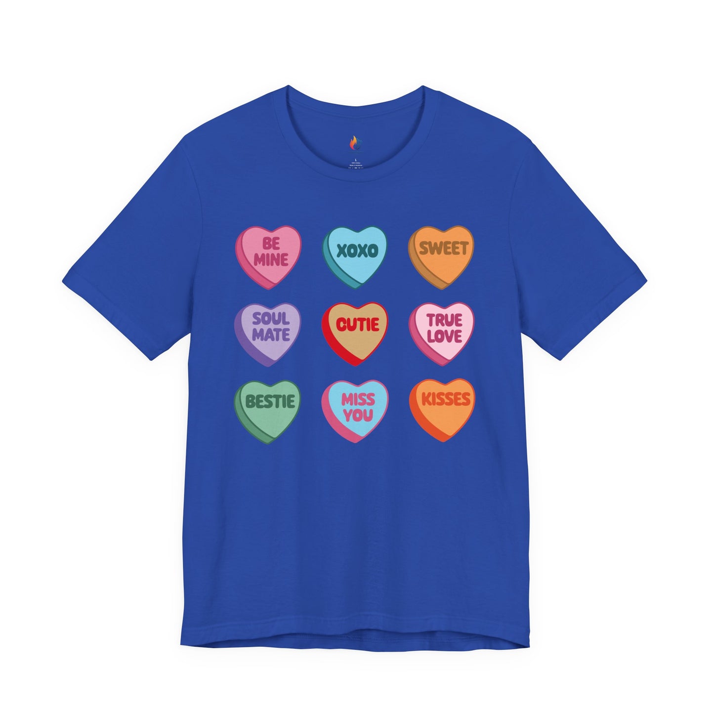 Candy Heart T-Shirt, Valentine’s Day T-shirt, Cute Valentine Shirt, Love Graphic Tee, Unisex Valentine Outfit, Gift for Him or Her, Romantic Holiday Tee