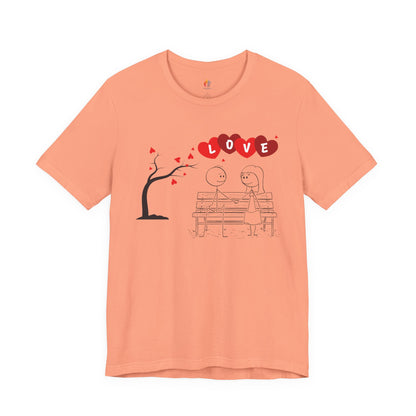 Couple Valentine’s Day T-shirt, Cute Valentine Shirt, Love Graphic Tee, Unisex Valentine Outfit, Gift for Him or Her, Romantic Holiday Tee