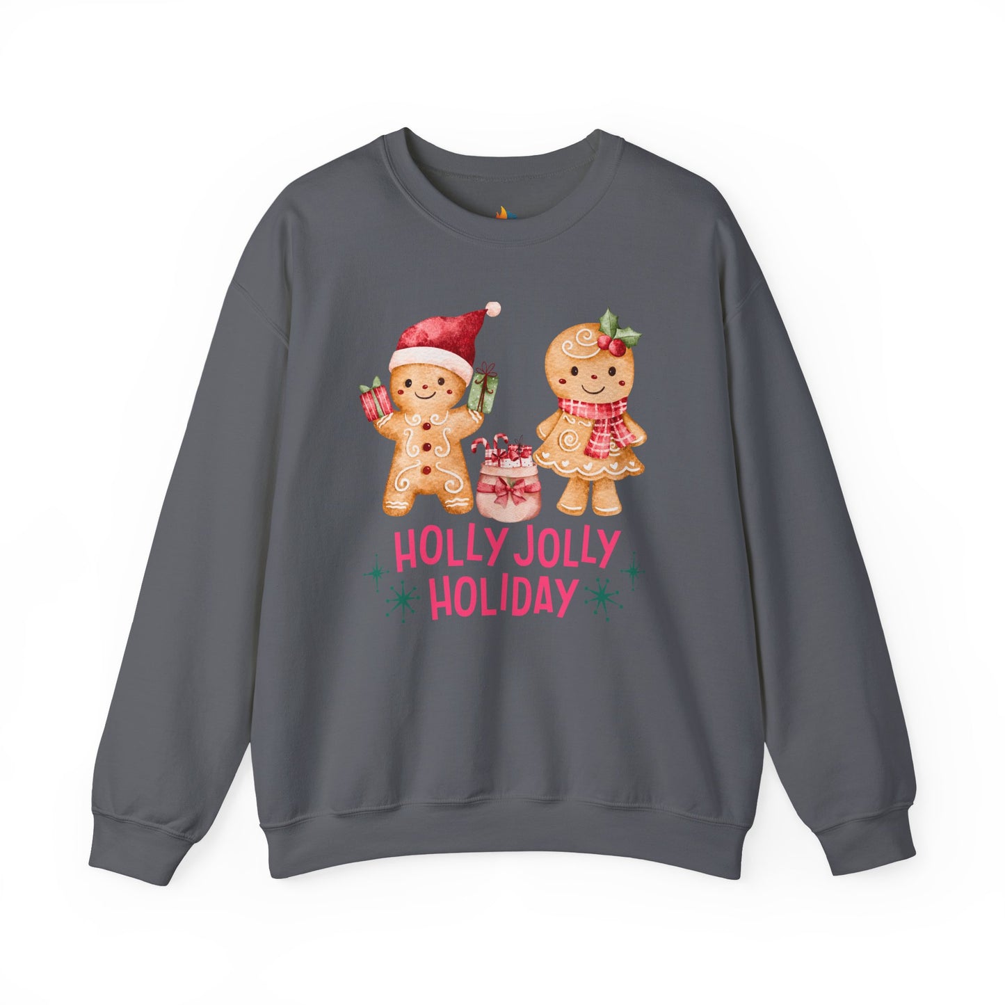 Holly Jolly Holiday, Christmas Sweatshirt, Unisex Crewneck, Holiday Season Outfit, Winter Sweatshirt