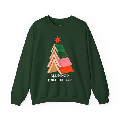 All booked for Christmas Sweatshirt, Unisex Crewneck, Holiday Season Outfit, Winter Sweatshirt