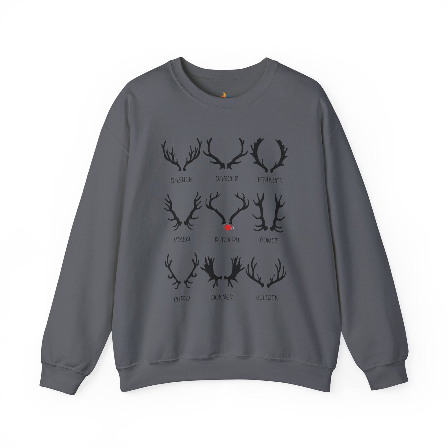 Reindeer, Christmas Sweatshirt, Unisex Crewneck, Holiday Season Outfit, Winter Sweatshirt