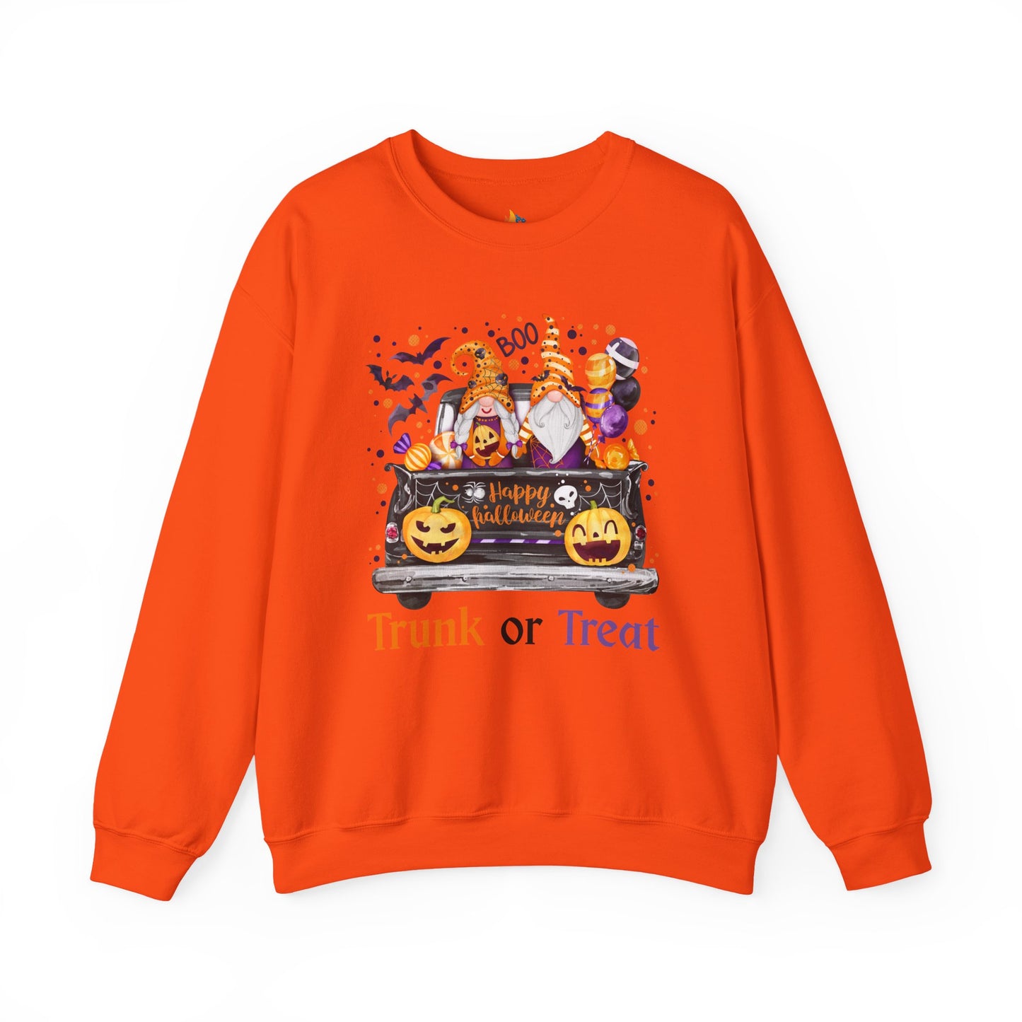 Halloween Trunk or Treat Sweatshirt, Unisex Crewneck, Funny Halloween Apparel, Spooky Season Outfit, Cozy Fall Gift, Spooky Cute, Retro Halloween Gift