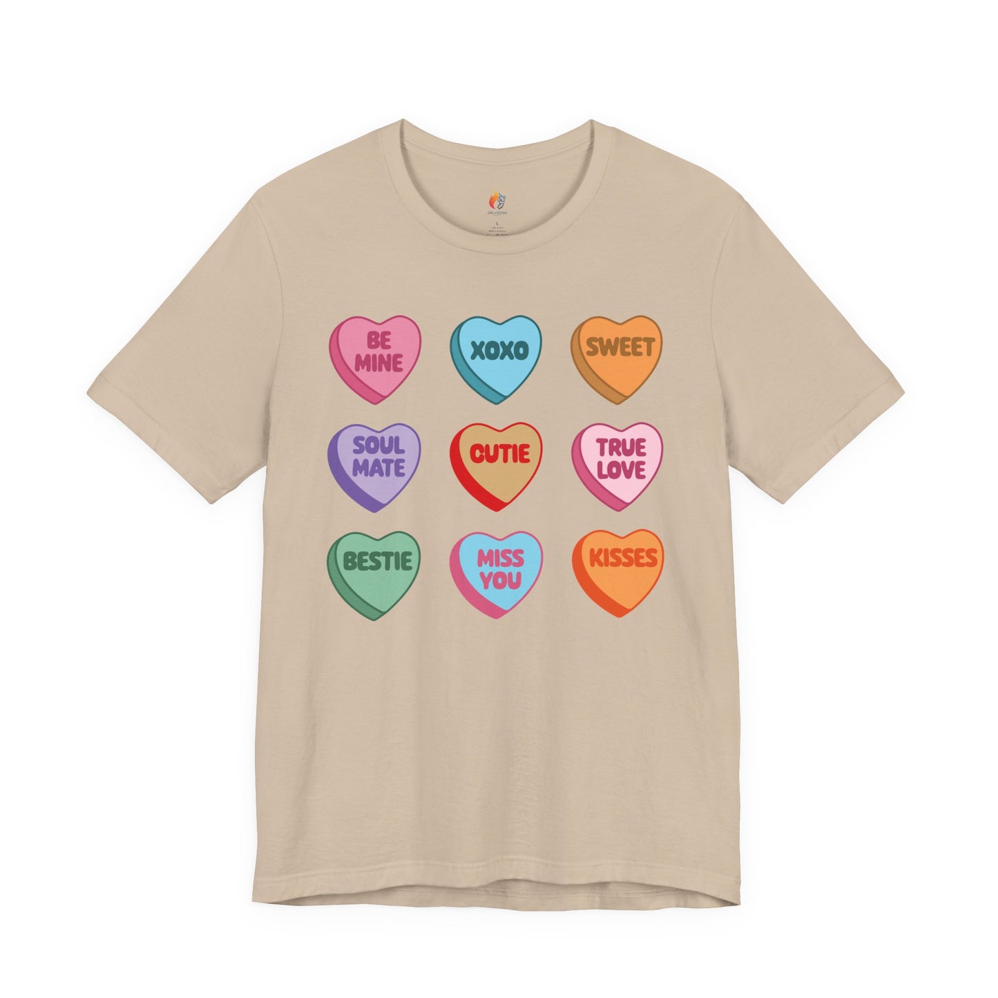 Candy Heart T-Shirt, Valentine’s Day T-shirt, Cute Valentine Shirt, Love Graphic Tee, Unisex Valentine Outfit, Gift for Him or Her, Romantic Holiday Tee
