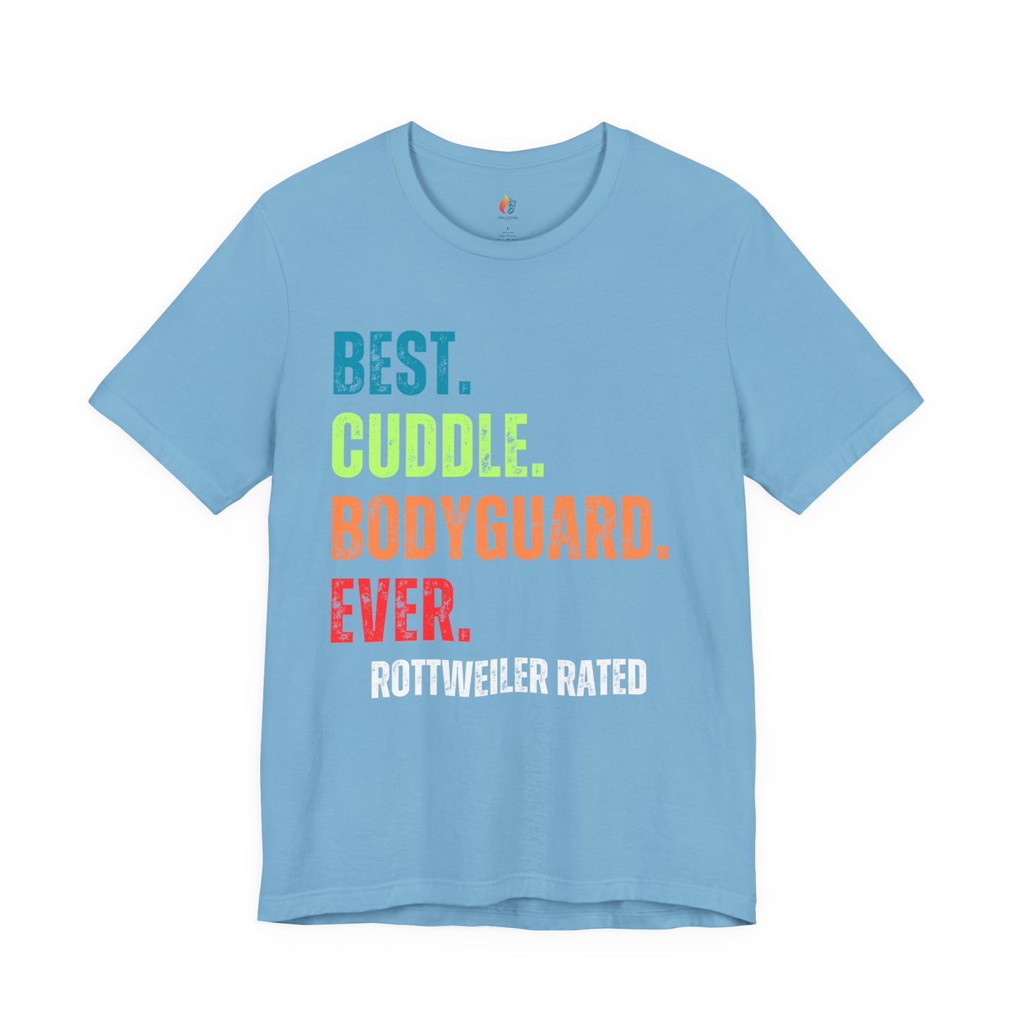 Rottweiler Lover T-Shirt - "Best Cuddle Bodyguard Ever" Graphic Tee