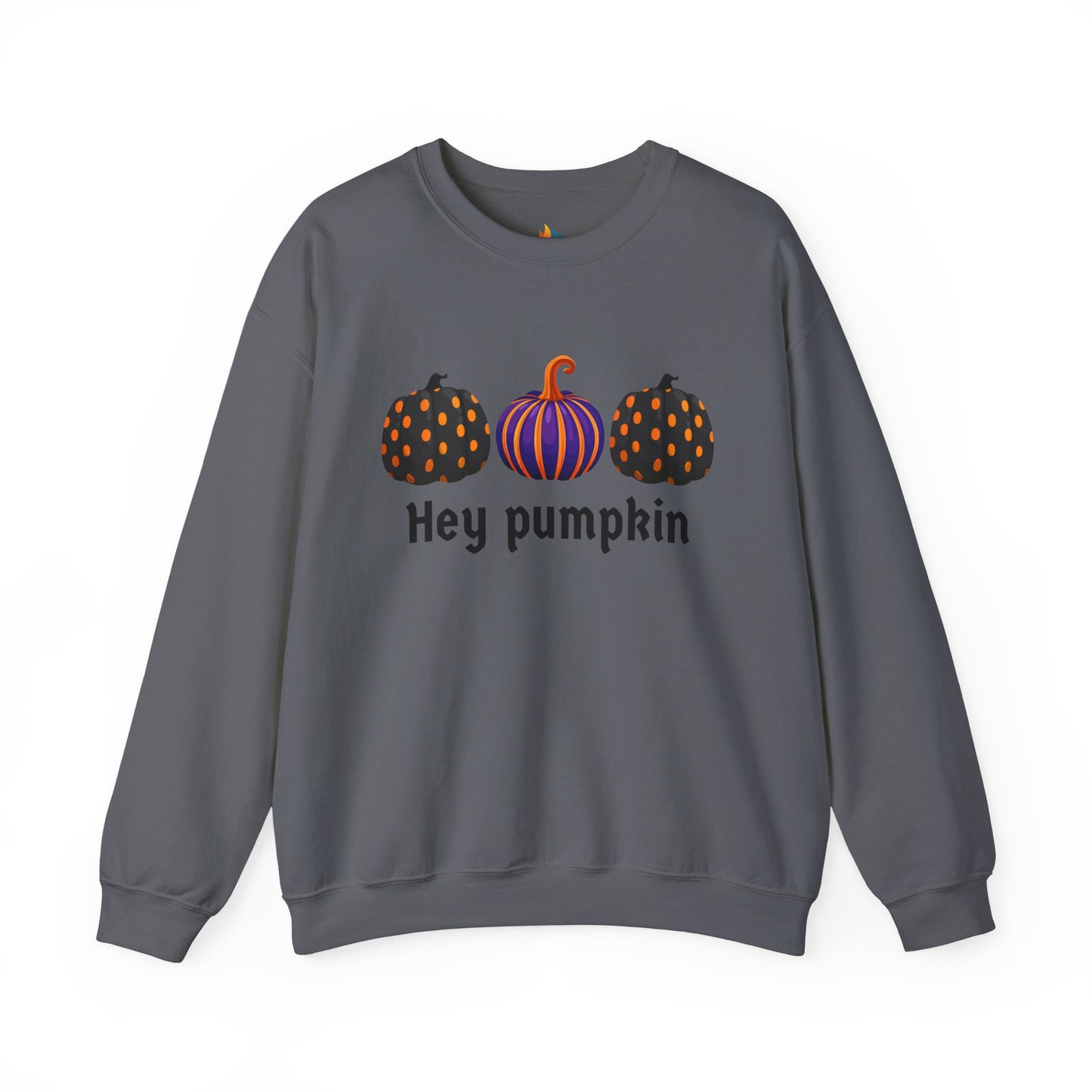 Hey Pumpkin Sweatshirt, Unisex Crewneck, Fall Season Outfit, Halloween Gift, Cozy Fall Gift