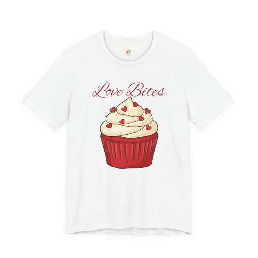 Love Bites T-Shirt, Valentine’s Day T-shirt, Cute Valentine Shirt, Love Graphic Tee, Unisex Valentine Outfit, Gift for Him or Her, Romantic Holiday Tee