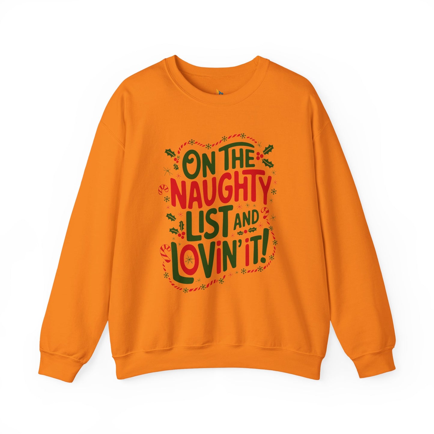 On the naughty list Christmas Sweatshirt, Unisex Crewneck, Holiday Season Outfit, Winter Sweatshirt